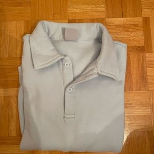 Cozy Af Boyfriend Polo Sweatshirt - Plein Air